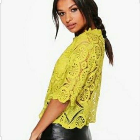 BOOHOO Lace Crochet Top - Picture 3 of 3